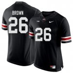 Men's Ohio State Buckeyes #26 Cameron Brown Black Nike NCAA College Football Jersey Classic WQJ7744EN